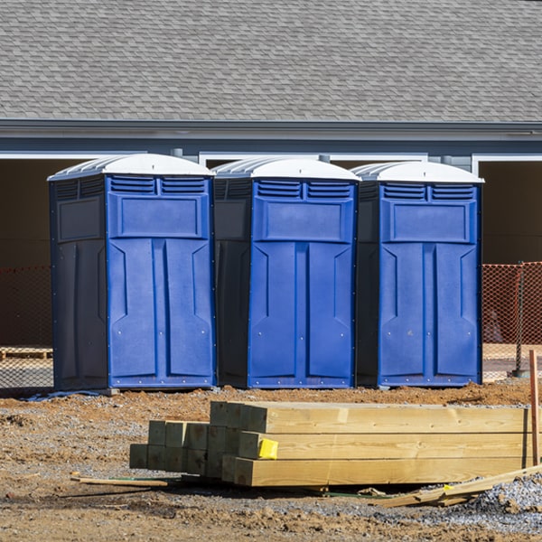 how often are the portable toilets cleaned and serviced during a rental period in Cedar Grove